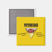 Aimant Ville potable avec un problème de football (Recto/Verso)