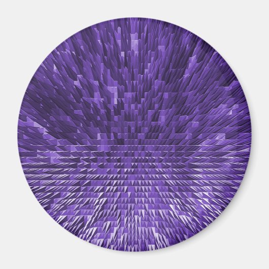 Aimant Ville pyramidale violette...... (Devant)