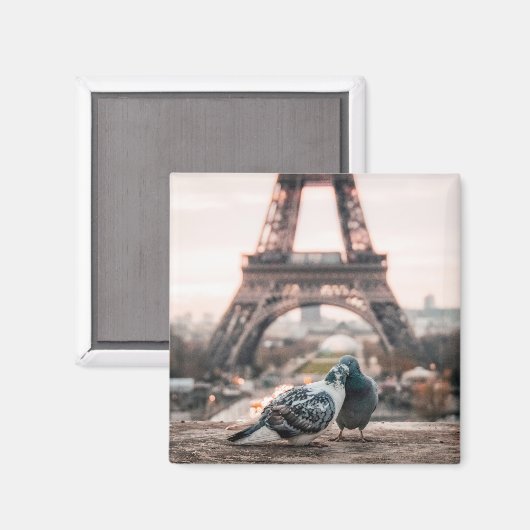 Aimant Ville romantique Paris (Recto/Verso)