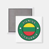 Aimant Vilnius Lituanie (Recto/Verso)