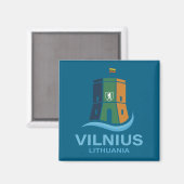 Aimant Vilnius Lituanie (Recto/Verso)
