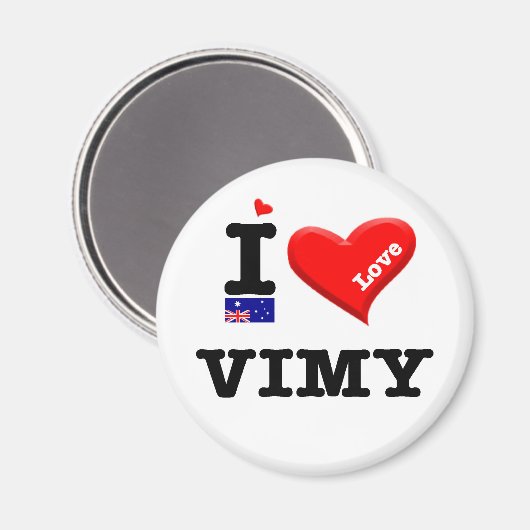Aimant VIMY - I Love (Recto/Verso)