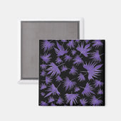 Aimant Vin canari violet Feuilles (Recto/Verso)