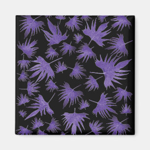 Aimant Vin canari violet Feuilles
