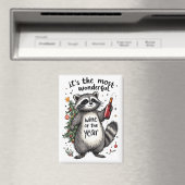Aimant Vin de l'année le plus merveilleux Raccoon (In Situ (Lave-vaisselle))