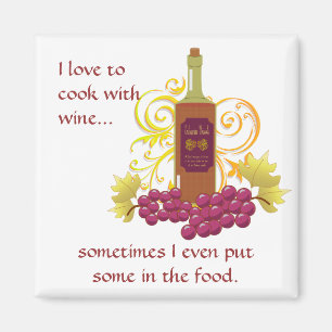 Aimant Vin et raisins