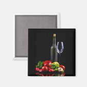 Aimant Vin pour une salade (Recto/Verso)