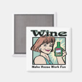 Aimant Vin, rend le travail de maison amusant, modifier l (Recto/Verso)