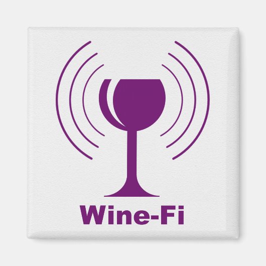 Aimant Vin Wave Waves Purple Vin Verre (Devant)