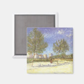 Aimant Vincent van Gogh - A la périphérie de Paris (Recto/Verso)