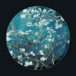 Aimant Vincent Van Gogh Almond Blossoms Dark Turquoise<br><div class="desc">Artiste : Vincent Van Gogh Titre : Les fleurs d'amandes ont modifié la couleur</div>
