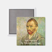 Aimant Vincent van Gogh Autoportrait, Art Vintage (Recto/Verso)