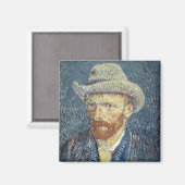 Aimant Vincent van Gogh | Autoportrait avec Casquette à p (Recto/Verso)