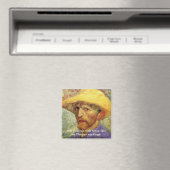 Aimant Vincent van Gogh Autoportrait avec Casquette paill (In Situ (Lave-vaisselle))