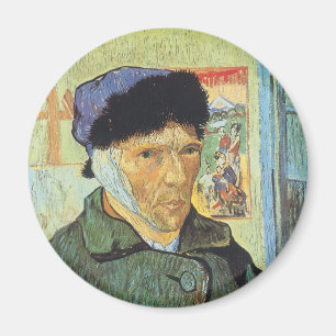 Aimant Vincent van Gogh - Autoportrait avec l'oreille ban