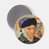 Aimant Vincent Van Gogh - Autoportrait avec l'oreille ban (Recto/Verso)
