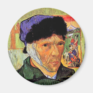 Aimant Vincent Van Gogh - Autoportrait avec l'oreille ban
