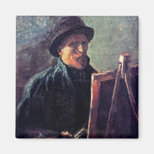 Aimant Vincent Van Gogh - Autoportrait chapeau de feutre