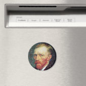 Aimant Vincent Van Gogh - Autoportrait de style pointilli (In Situ (Lave-vaisselle))