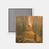Aimant Vincent van Gogh - Avenue des peupliers à l'automn (Recto/Verso)