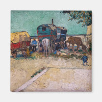 Vincent Van Gogh - Caravanes, Camp de Tziganes prè