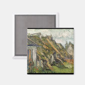 Aimant Vincent van Gogh | Chalets à chaume en Chaponval (Recto/Verso)