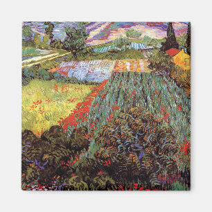 Aimant Vincent Van Gogh - Champ aux coquelicots Beaux-Art