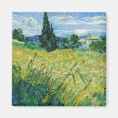 Aimant Vincent van Gogh - Champ de blé vert avec Cypress (Devant)