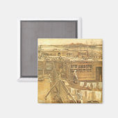 Aimant Vincent van Gogh - Chantier de charpentier et buan (Recto/Verso)