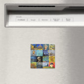 Aimant Vincent van Gogh - chefs-d'oeuvre Mosaic Patchwork (In Situ (Lave-vaisselle))