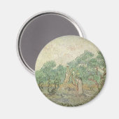 Aimant Vincent van Gogh - Cueillette des olives (Recto/Verso)