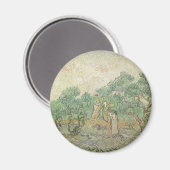 Aimant Vincent van Gogh - cueillette d'olives (Recto/Verso)