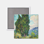 Aimant Vincent Van Gogh Cypress Art (Recto/Verso)