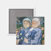 Aimant Vincent van Gogh - Deux petites filles (Recto/Verso)