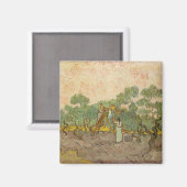 Aimant Vincent van Gogh - Femmes cueillette d'olives (Recto/Verso)