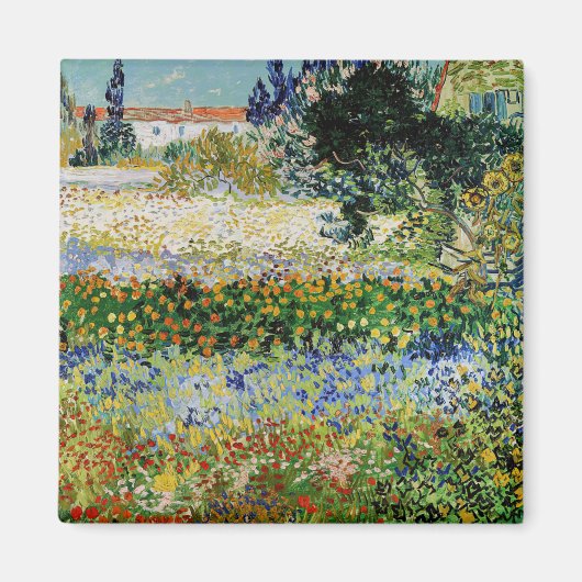 Aimant Vincent van Gogh - Flower Garden (Devant)