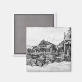 Aimant Vincent van Gogh | Grange de séchage de poisson, S (Recto/Verso)