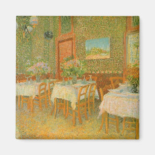 Aimant Vincent van Gogh - Intérieur d'un restaurant
