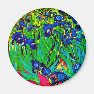 Aimant Vincent Van Gogh - Irises - Art pop de fleurs