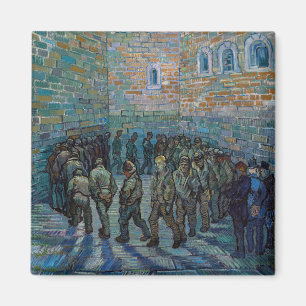 Aimant Vincent van Gogh - La cour de la prison