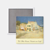 Aimant Vincent van Gogh - La Maison Jaune (La Rue) (Recto/Verso)