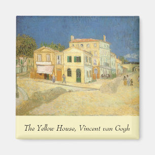 Aimant Vincent van Gogh - La Maison jaune (La Rue)