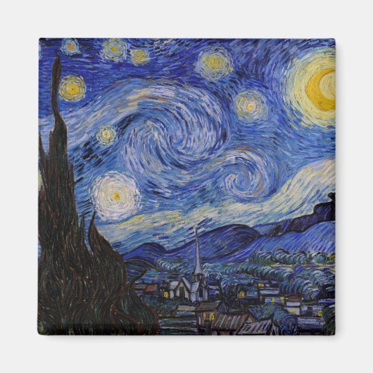 Aimant Vincent Van Gogh - La nuit étoilée (Devant)