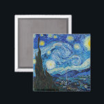 Aimant Vincent Van Gogh La Nuit étoilée<br><div class="desc">Vincent Van Gogh's The Starry Night Detail</div>