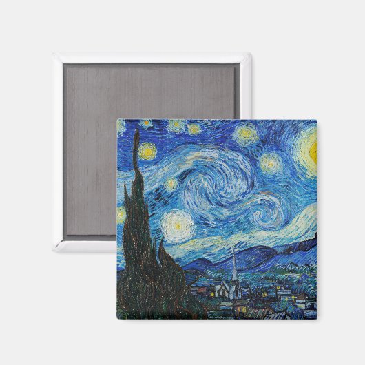 Aimant Vincent Van Gogh La Nuit étoilée (Recto/Verso)