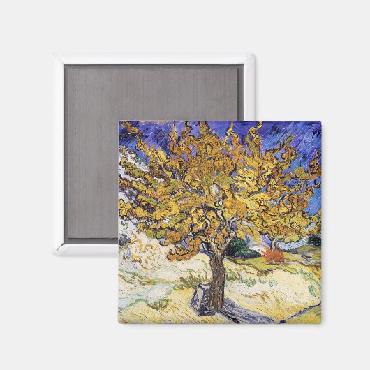 Aimant Vincent van Gogh - Le Mulberry Tree (Recto/Verso)