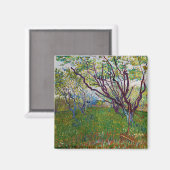 Aimant Vincent van Gogh - Le verger en fleurs (Recto/Verso)