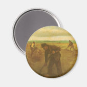 Aimant Vincent van Gogh - Les paysans plantent des pommes (Recto/Verso)