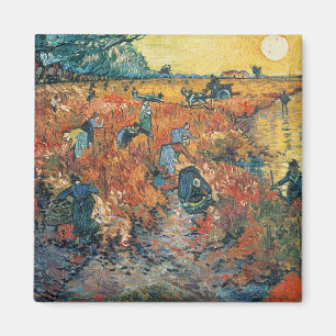 Aimant Vincent van Gogh  Les vignobles rouges à Arles, 1