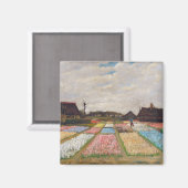Aimant Vincent van Gogh - Lits à fleurs en Hollande (Recto/Verso)